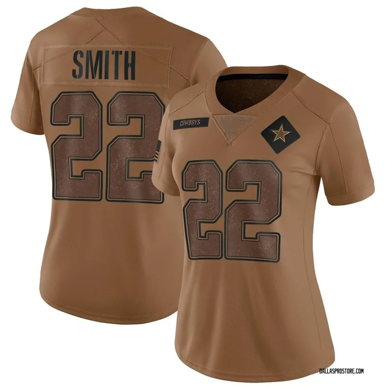 Brown Women's Emmitt Smith Dallas Cowboys Limited 2023 Salute To Service Jersey