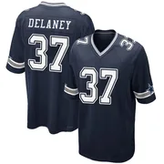 Navy Men's Dee Delaney Dallas Cowboys Game Team Color Jersey