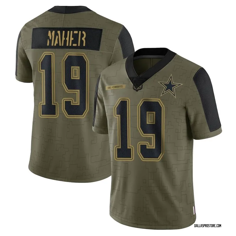 Olive Youth Brett Maher Dallas Cowboys Limited 2021 Salute To Service
